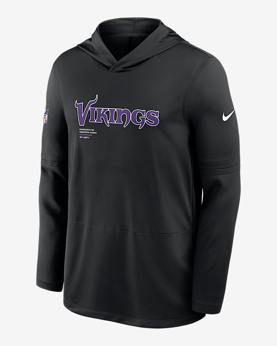 【Nike】 Minnesota Vikings Logo NFL Long-Sleeve Windshirt Nike Minnesota Vikings Logo Nfl Long-Sleeve Windshirt